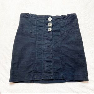 Free People Every Minute Every Hour Black Skirt 10